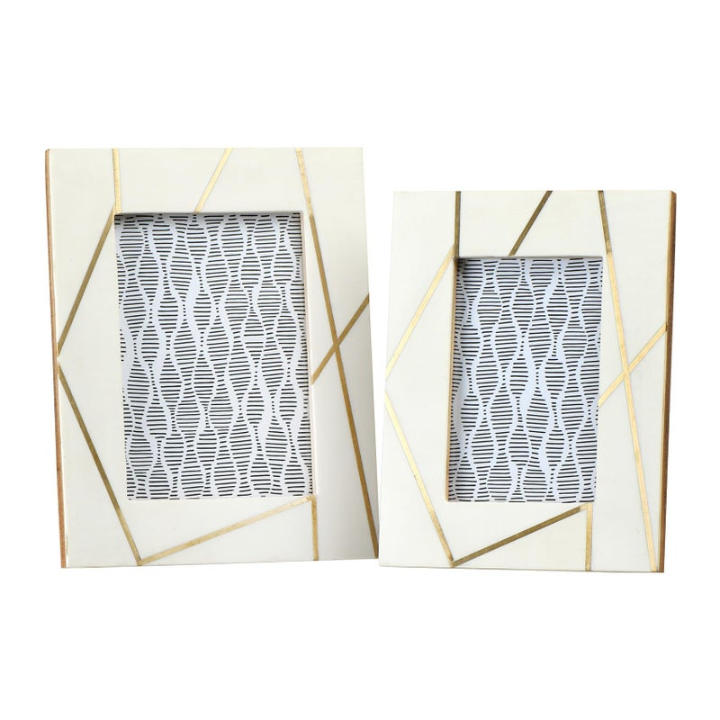 Main + Mesa Resin Photo Frames, Set of 2 (4x6â€ and 5x7â€) - Image 3